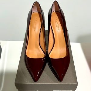 New Halston Heritage point toe patent pumps Shirley sz 10